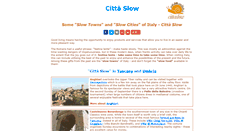 Desktop Screenshot of citta-slow.com